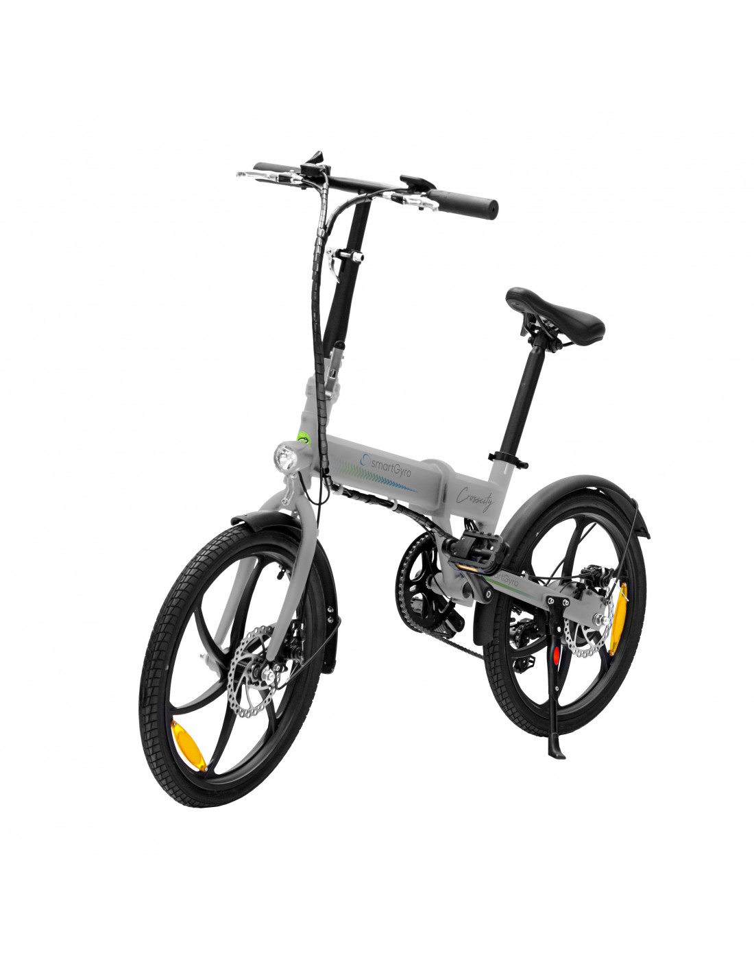 difícil Inolvidable tema Bicicleta eléctrica plegable smartGyro Ebike Crosscity Silver
